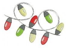 Stickdatei - Lichterkette